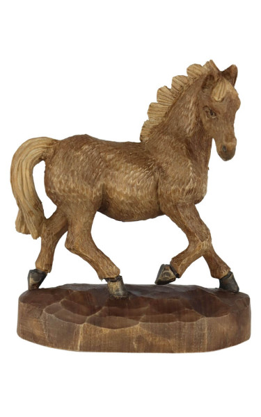 Stained horse, 15 cm by Schnitzkunst aus dem Erzgebirge