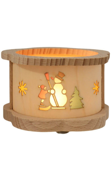 Lantern for tea lights with snowman by Richard Glässer_1