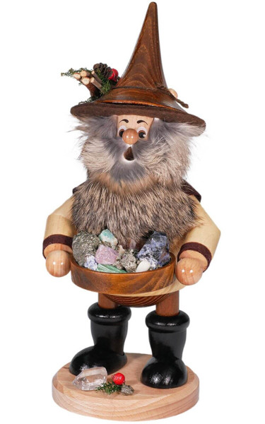 Smoking gnome ore carrier with bowl, 26 cm by DWU