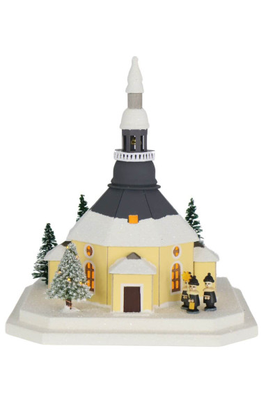 House of lights Seiffen church, 21 cm by Birgit Uhlig_1