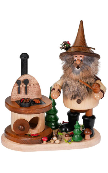 Smoking gnome at the stove, 26 cm by DWU