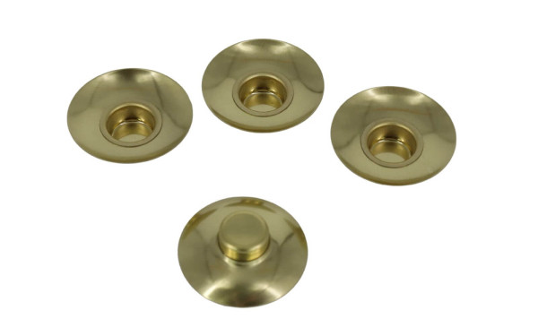 Brass spout with drip catcher, 14 mm, pressed, 4 pieces by SEIFFEN.COM